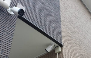 4 14 福山市戸建て住宅防犯カメラ設置工事 Watsecurity カメラ 工事費込 安心価格81 000円からのワットセキュリティ ヒロシ電器