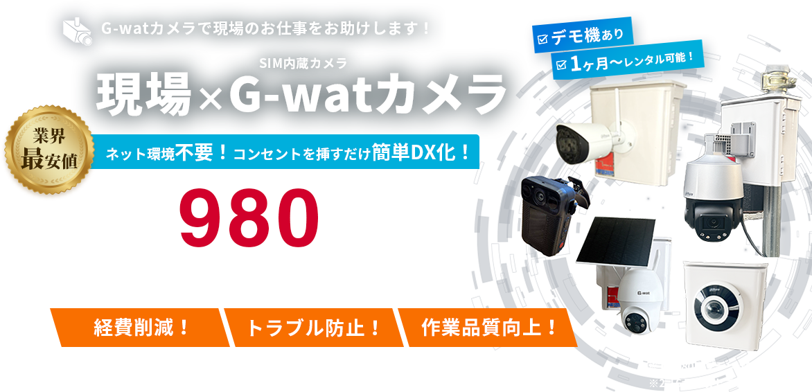 現場監視カメラ