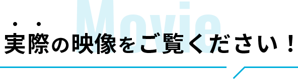 Movie 実際の映像をご覧ください！